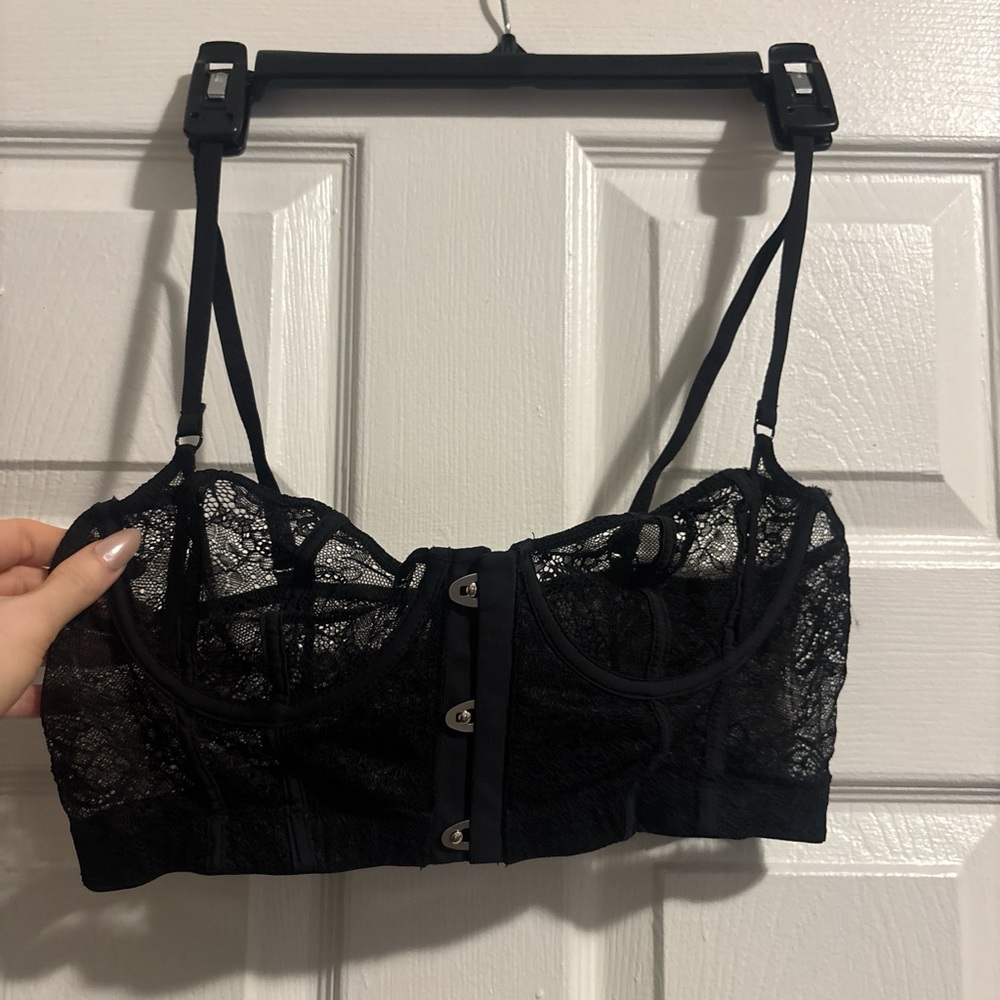 Elegant Black Lace Bralette